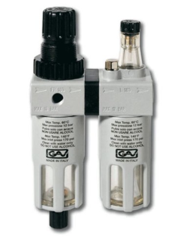 FILTRO REGOLATORE LUBRIFICATORE AD ARIA PER ARIA COMPRESSA MICRO 1/4"