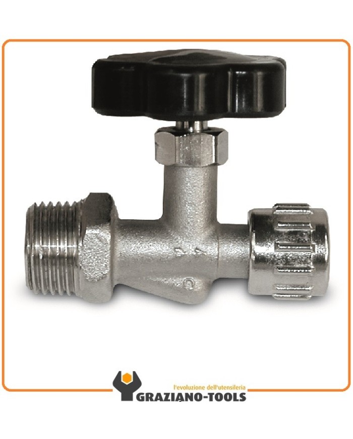 RUBINETTO VOLANTINO CON GHIERA LINEA 1/4" 