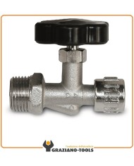 RUBINETTO VOLANTINO CON GHIERA LINEA 1/4" 