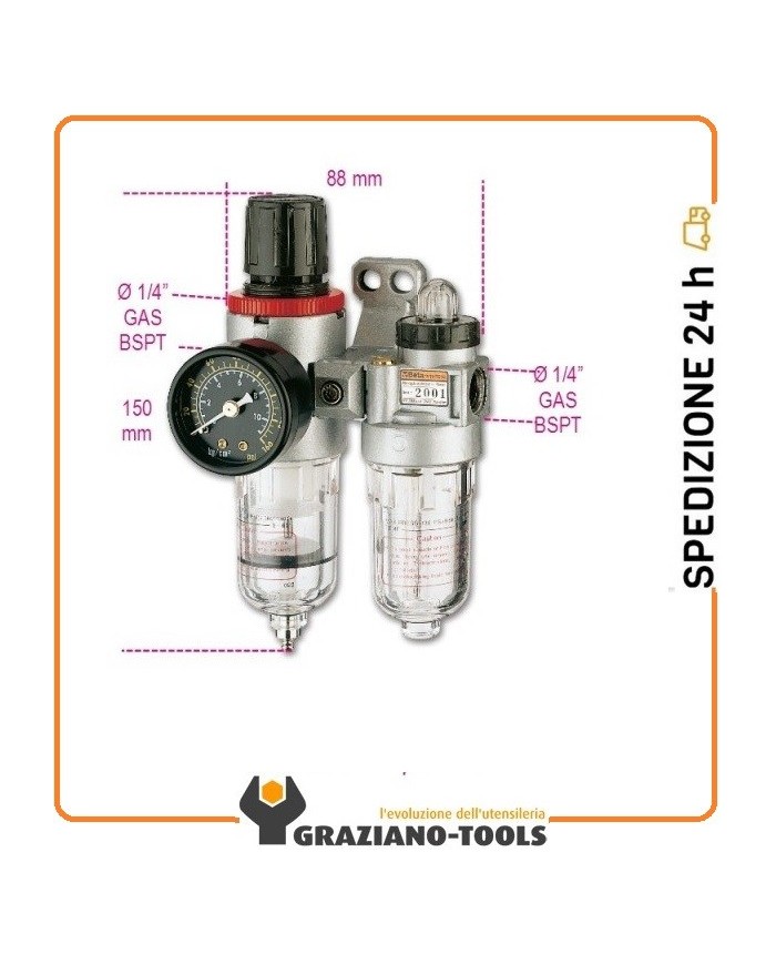 Filtro regolatore lubrificatore 1919FE1/4