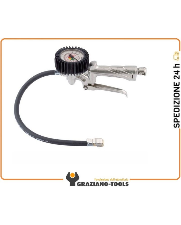 Pistola Gonfiaggio C/Manometro 25/Eur/60 Ani AH062159