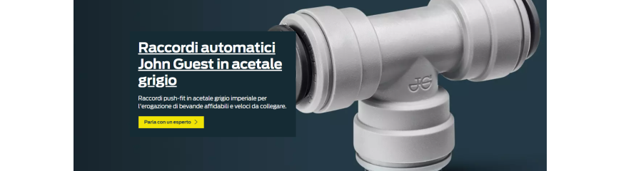 Raccordi in acetale John Guest grigio